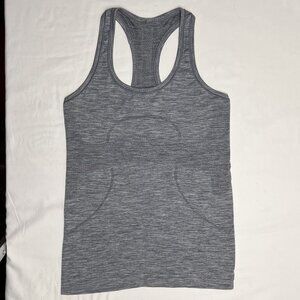 lululemon Swiftly Tech Racerback Tank, heather grey, size 6